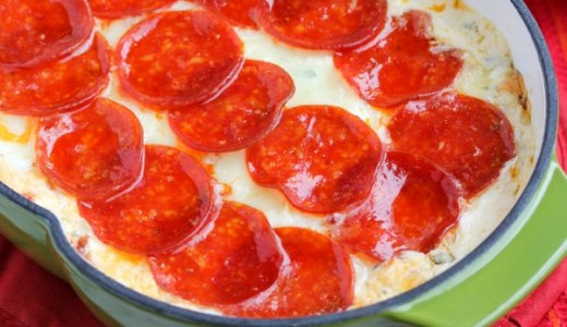 Baked Pepperoni Pizza Dip